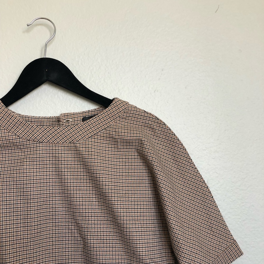 Zara Trafaluc Vintage checkered blouse (Large)